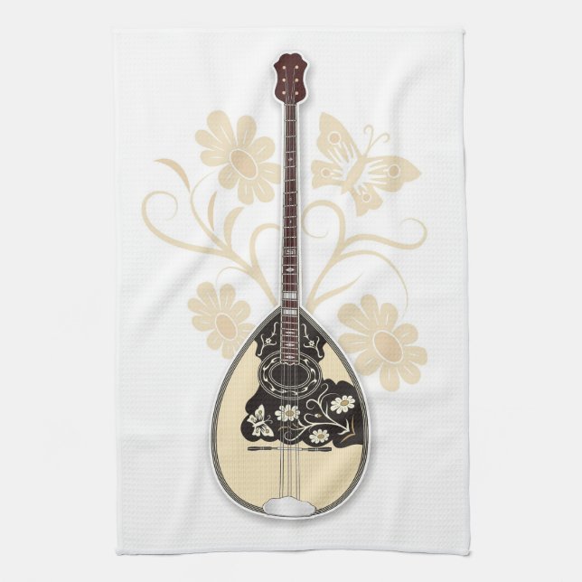 Bouzouki Tea Towel (Vertical)