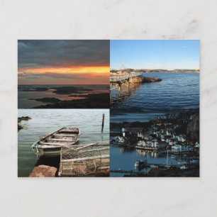 Bovallstrand 4-image postcard (no text)