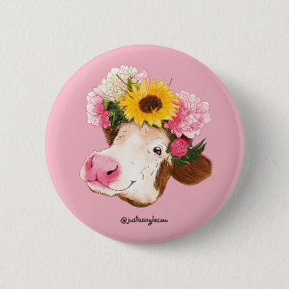 Bovine Queen Button