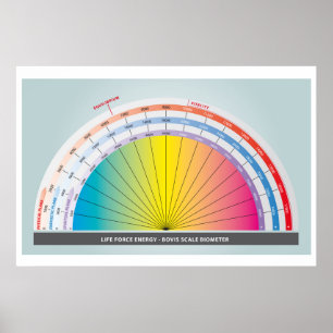 Bovis scale for measuring life force energy poster