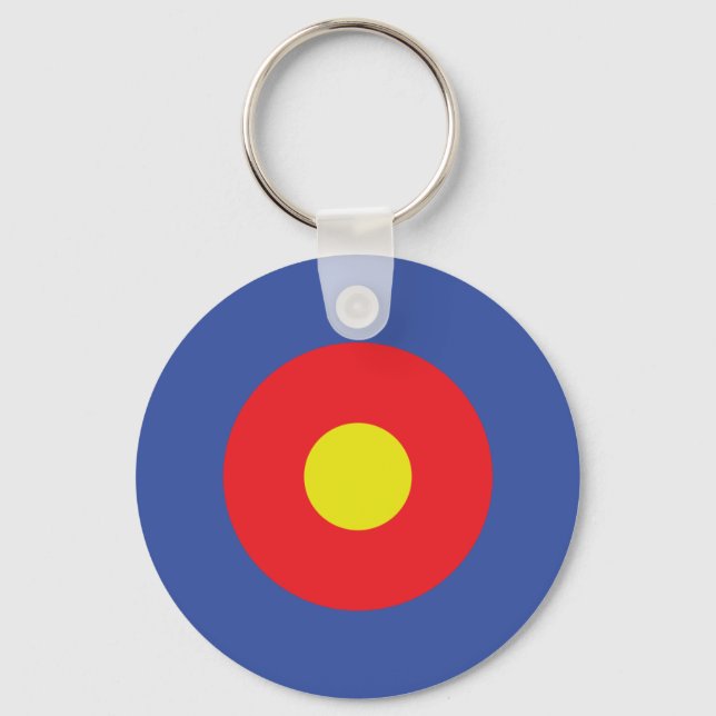 bow and arrow target - aim key ring (Front)