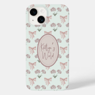 Bow and Rose Coquette Case-Mate iPhone 14 Case
