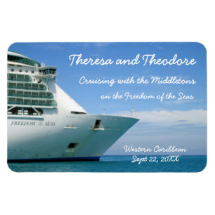 Bow and Sky Lg. Stateroom Door Marker Magnet