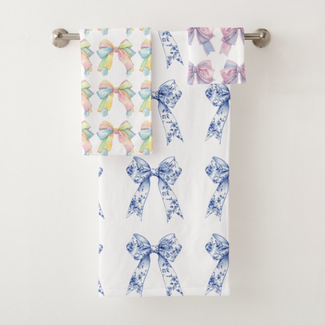 Bow Baby Shower Bath Towel (Insitu)