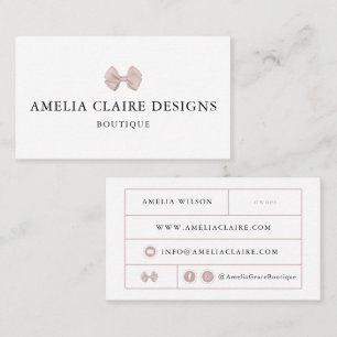 Bow Boutique Business Card