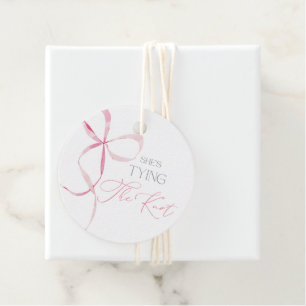 Bow Bridal Shower Favour Tags