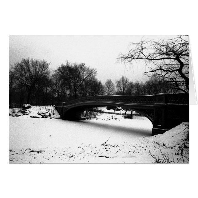 Bow Bridge Winter Central Park NYC (Front Horizontal)