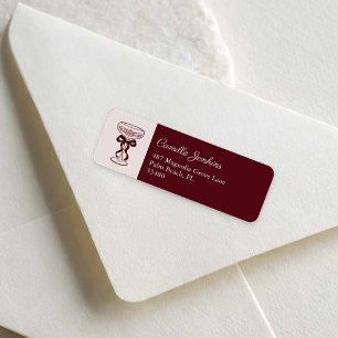 Bow & Bubbly Bridal Shower Return Address