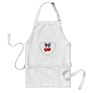 Bow, Cherries and Pearls Standard Apron