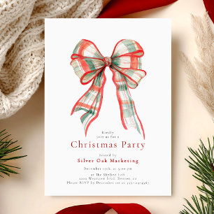 Bow Christmas Party Corporate Invitation
