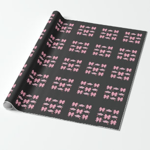 Bow coquette Graduation Pink palette 2025 Wrapping Paper