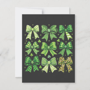 Bow Coquette St Patrick's Day Vintage  Card