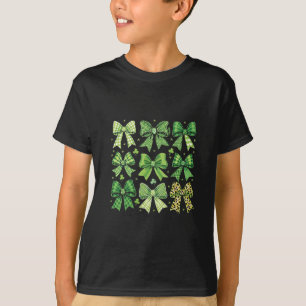 Bow Coquette St Patrick's Day Vintage  T-Shirt