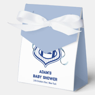 Bow Crest Rookie Football Sport Boy Baby Shower Favour Box