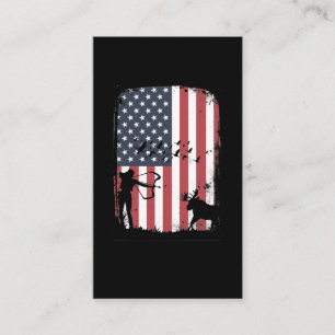 Bow Deer Hunting USA Deer Hunter Business Card