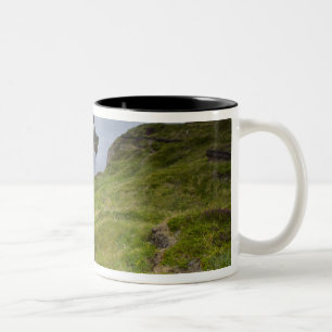 Bow Fiddle Rock, Portknockie, Scotland Two-Tone Coffee Mug