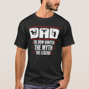 Bow Hunting Accessory Vintage Dad The Myth The Leg T-Shirt