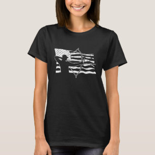 Bow Hunting American Flag Archery Patriotic Bow Hu T-Shirt