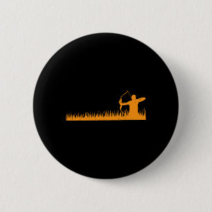 Bow Hunting Archer In Gr Archery Hunter Men Women 6 Cm Round Badge