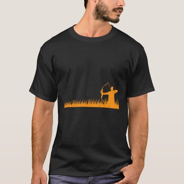 Bow Hunting Archer In Gr Archery Hunter Men Women  T-Shirt (Front)