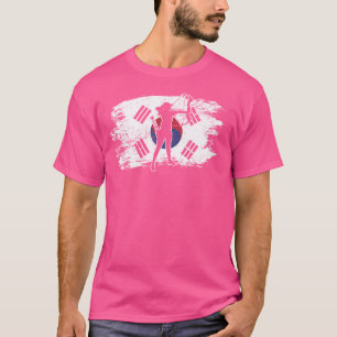 Bow Hunting Archery Korean Flag South Korea T-Shirt