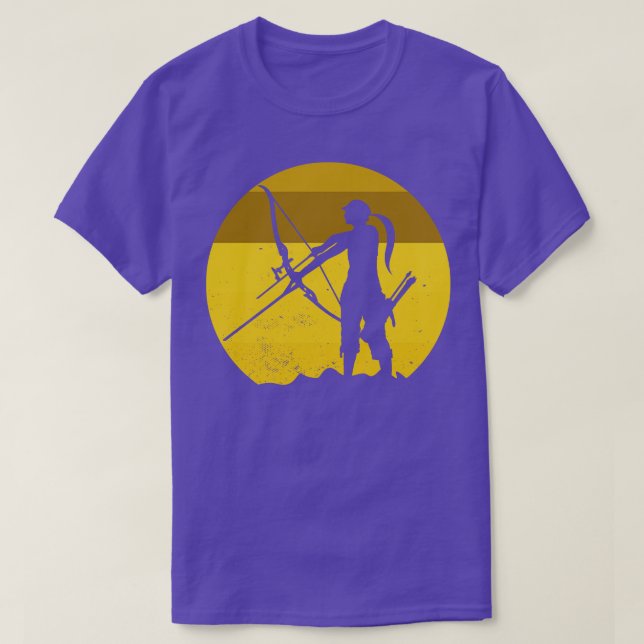 Bow Hunting Archery Longbow Bow Arrow Archer T-Shirt (Design Front)