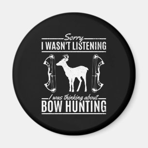 Bow Hunting Deer Hunter Arrow Magnet