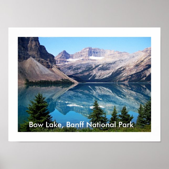 Bow Lake, Banff National Park, Canada Poster (Front)