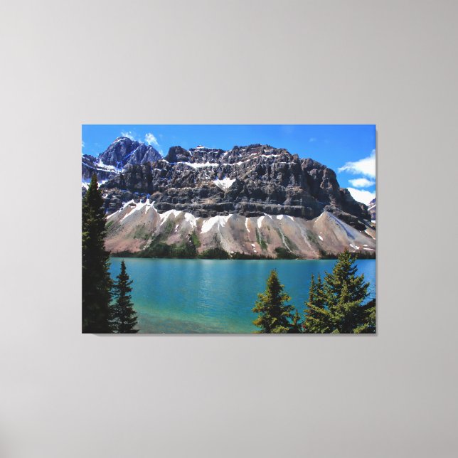 Bow Lake,  Banff NP, Alberta Canvas Print (Front)
