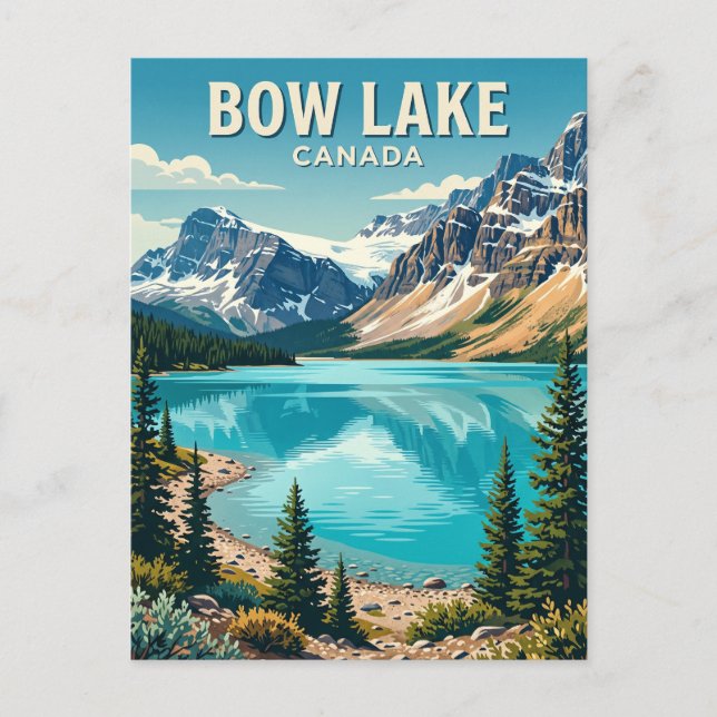 Bow Lake Canada Postcard (Front)