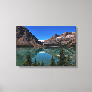 Bow Lake In Banff Wrapped Canvas