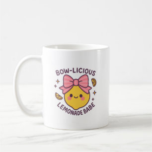 Bow-Licious Lemonade Babe png – Cute Girly Fruit Q Coffee Mug