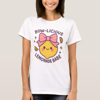 Bow-Licious Lemonade Babe png – Cute Girly Fruit Q T-Shirt