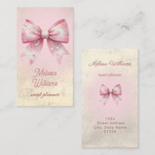  bow logo business card