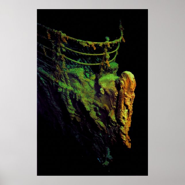 Bow of the Titanic as Seen From MIR I Submersible Poster (Front)