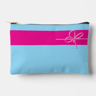 Bow on Pink Small Accessory Pouch
