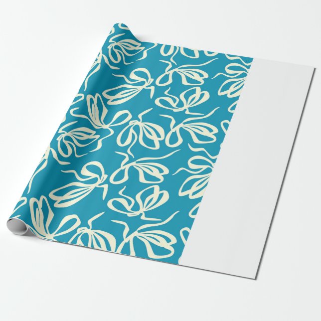 Bow pattern, Seamless texture. For fashion prints  Wrapping Paper (Unrolled)