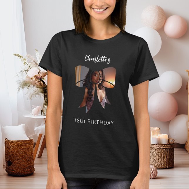 Bow photo Birthday T-Shirt (Creator Uploaded)