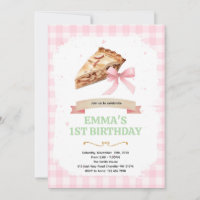 Bow pie birthday party invitation