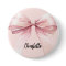 Bow pink name tag