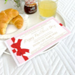 Bow Pink Stripe Mother's Day Gift Voucher Card<br><div class="desc">This Mother's Day gift voucher design features a bow gift tag design. All of the text is fully editable. For more advanced customisation of this design,  simply select the "Customise It" button above.</div>