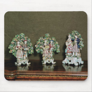 Bow porcelain figures, 1761 mouse mat
