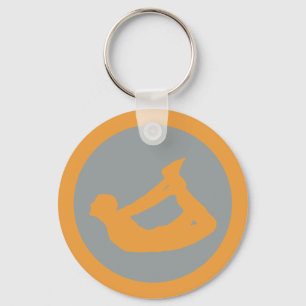 Bow Pose Yoga Key Ring