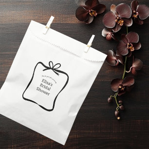 Bow Ribbon Frame Elegant Bridal Shower CUSTOM Favour Bags