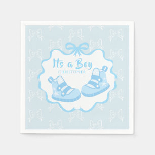 Bow Ribbon Its a  Boy Napkin