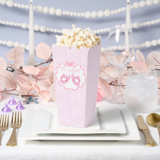 Bow Ribbon Its a Girl  Favour Box (Wedding)
