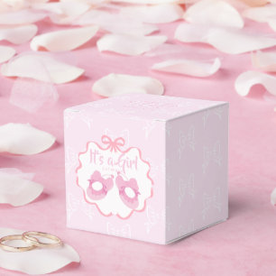 Bow Ribbon Its a Girl  Favour Box