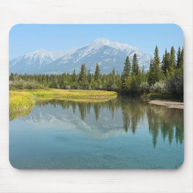 Bow River in Canmore Canada Mouse Mat (Front)