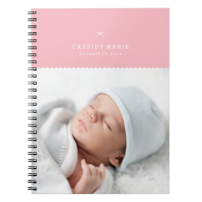 Bow & Scallops Journal - Bubblegum (Front)