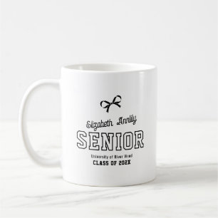 Bow Senior Custom Year Script Graduate College Coffee Mug